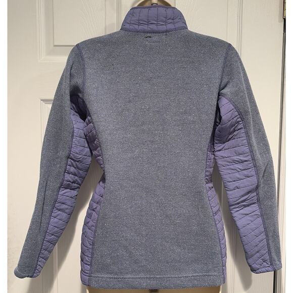 Vintage Patagonia Knit Fleece Pullover Women’s Quarter zip gray Quilted Panels - Picture 3 of 9